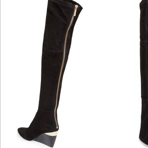 RACHEL Zoe Over the knee suede boots